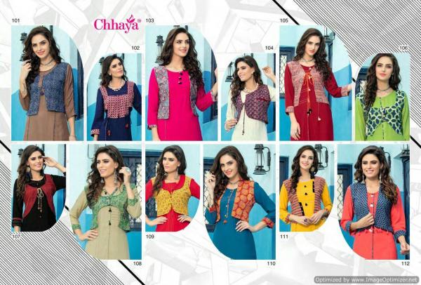 Chaaya-Breeza-Rayon-Kurti-With-Koti